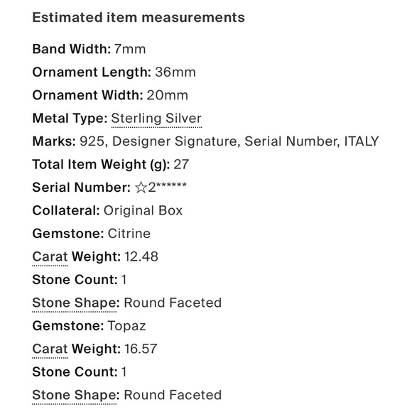 Pianegonda Topaz and Citrine Cocktail Ring - Picture 6 of 6